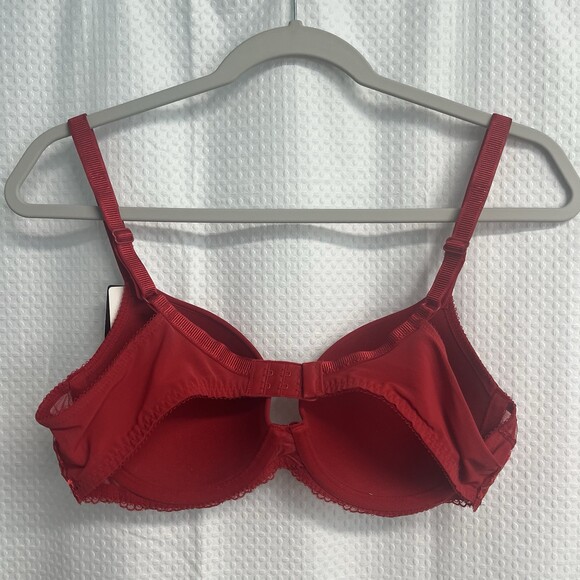 Wacoal Women’s La Femme Red Sequin Lace Under Wire T Shirt Bra 38B Valentines - Picture 5 of 6
